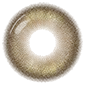 Hazel colored contact lens